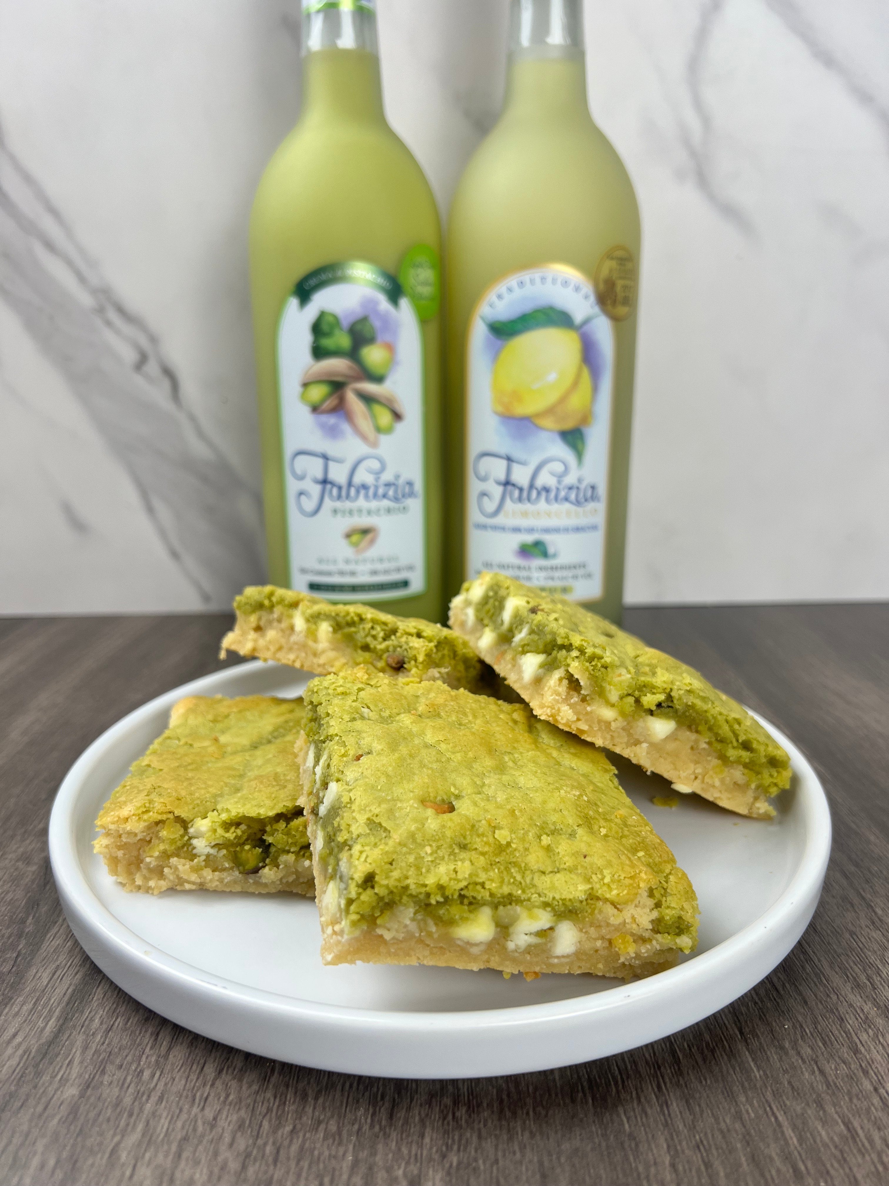 Limoncello Pistachio Blondie