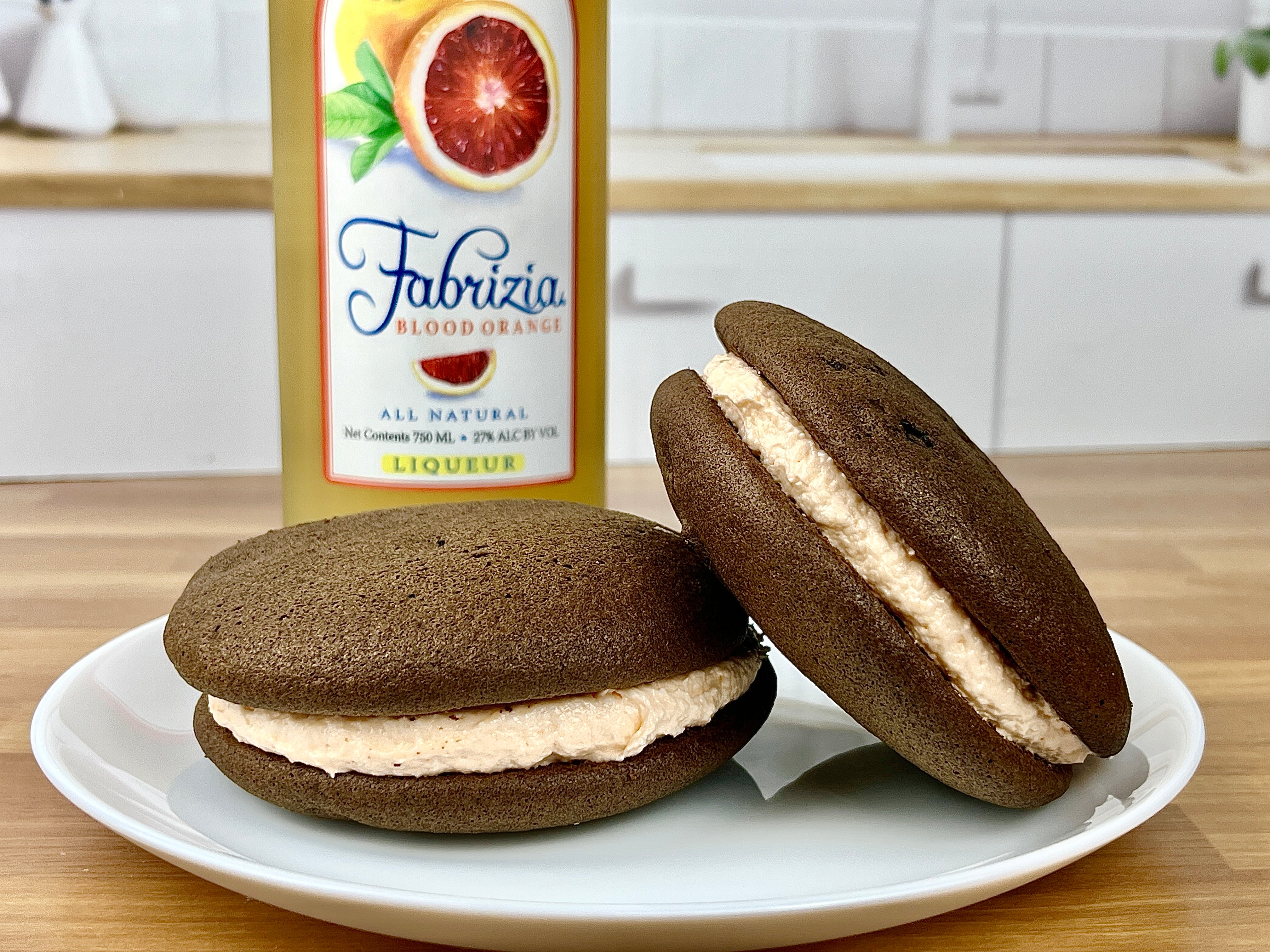 Double Chocolate Blood Orange Whoopie Pies