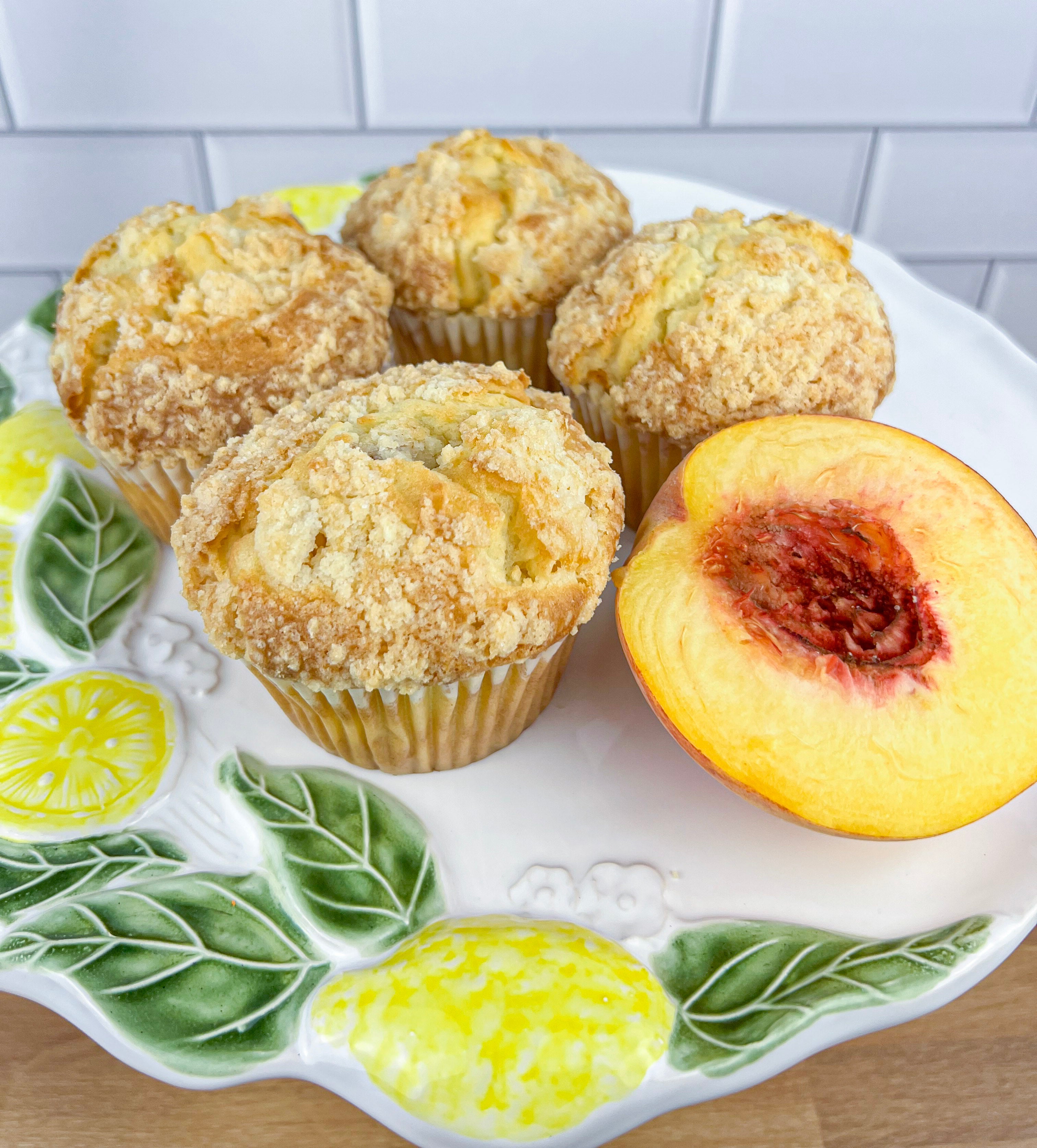 Lemon Peach Muffins