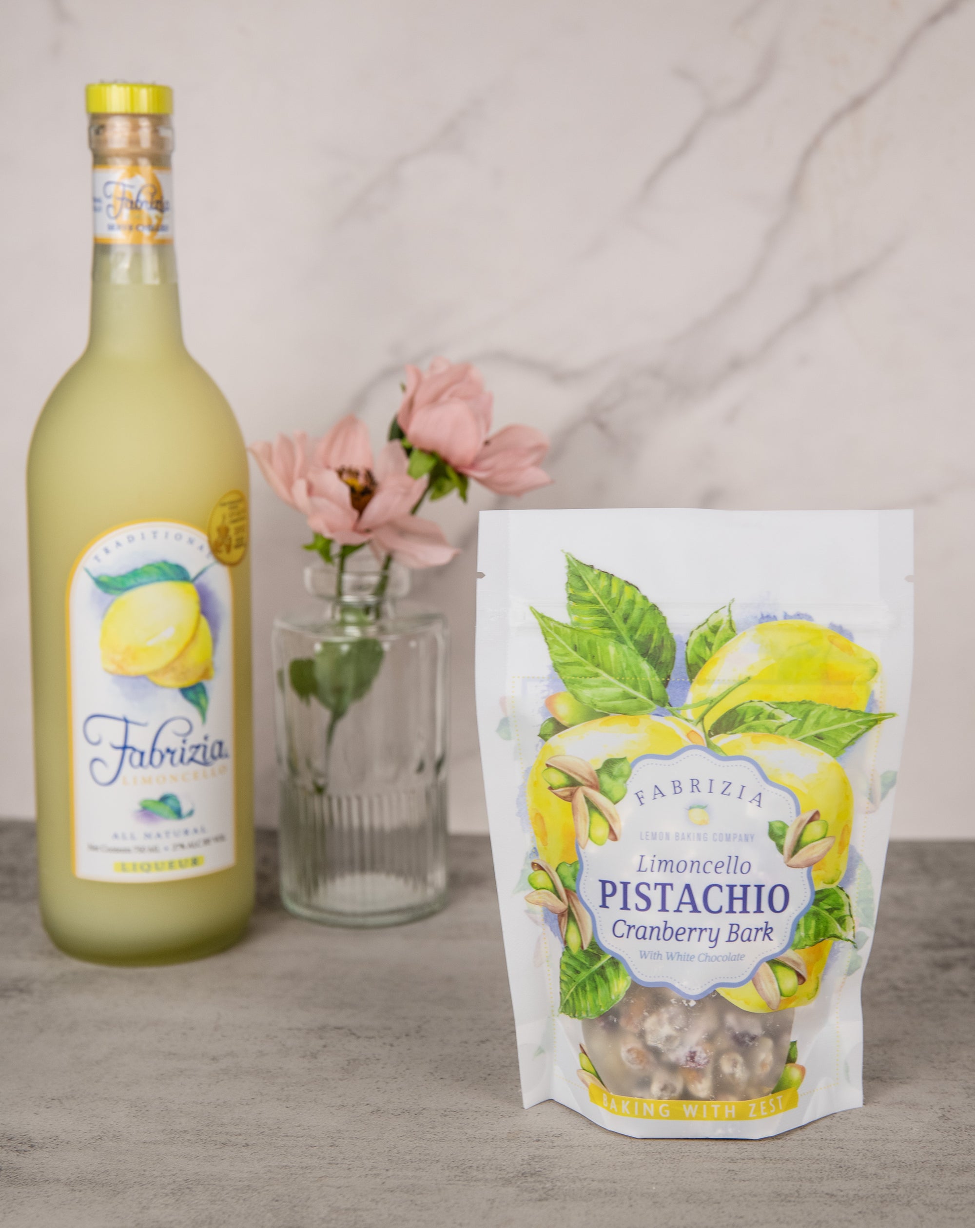 Limoncello Pistachio Cranberry Bark With White Chocolate