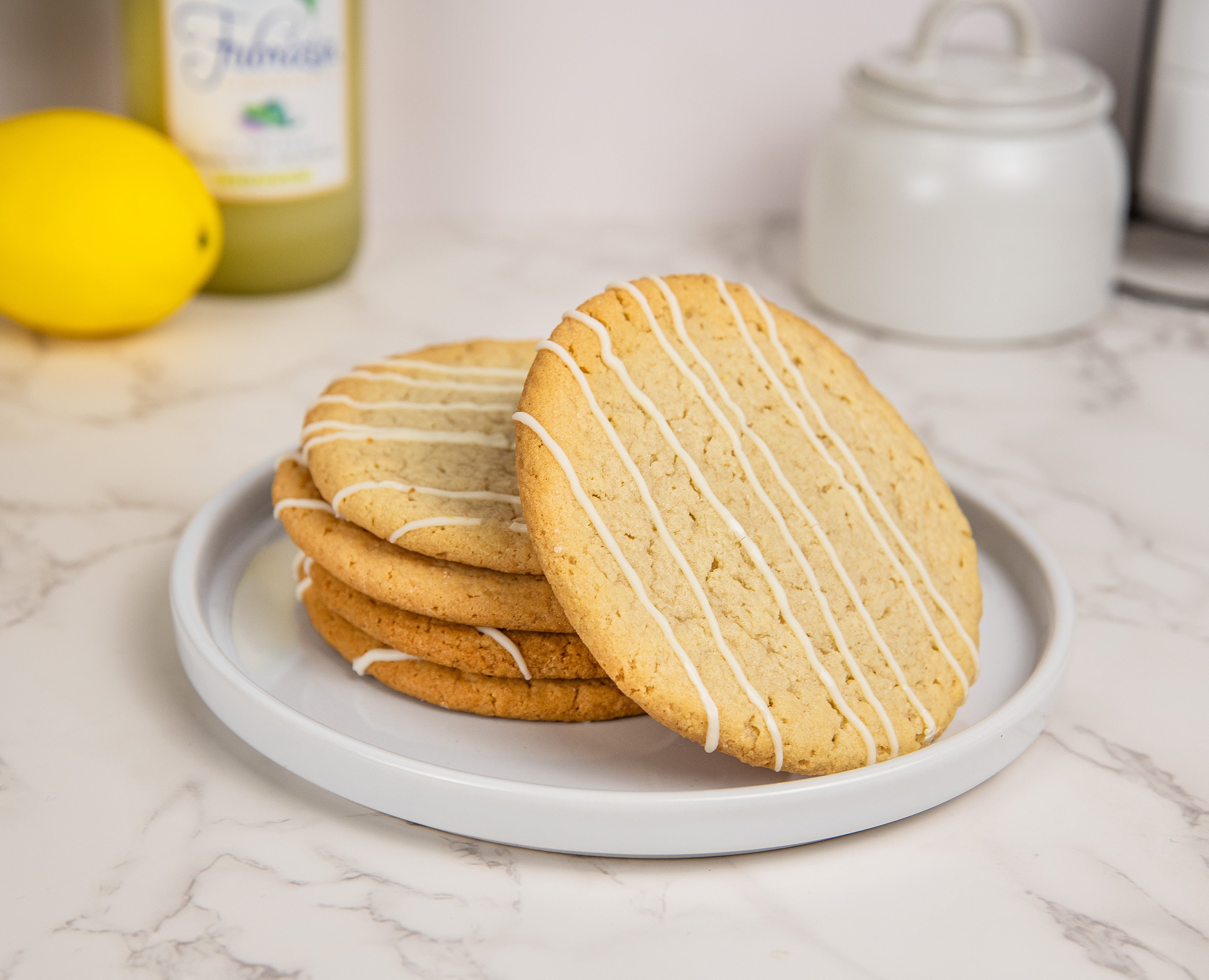 White Chocolate Limoncello Cookies